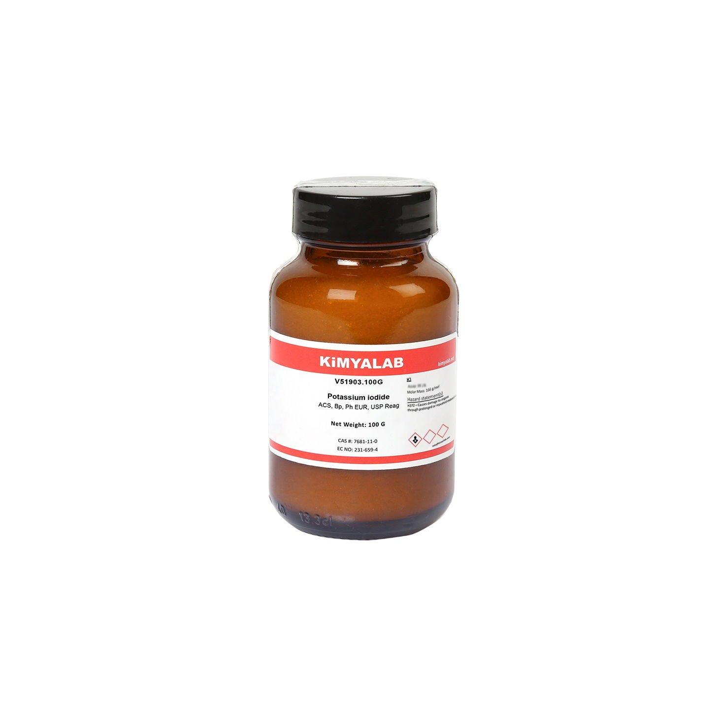 Kimyalab Potasyum İyodür 100g - Toz - Potassium iodide