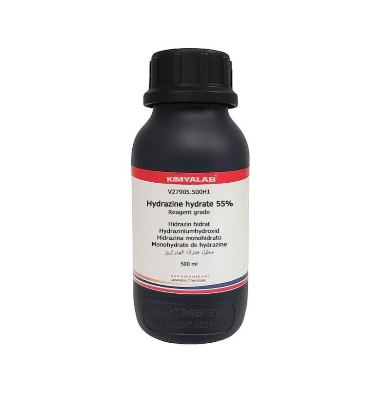 Kimyalab Hidrazin Hidrat Çözeltisi - 500ml - Hydrazine Hydrate 55%