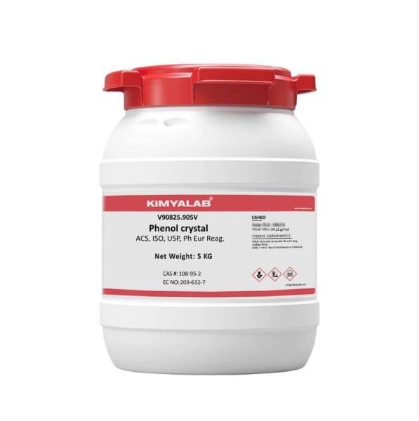 Kimyalab Fenol Kristal - Phenol Crystal - 5 Kg-HDPE Varil
