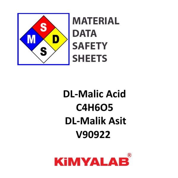 Kimyalab Malik Asit MSDS Belgesi - Malic Acid E296