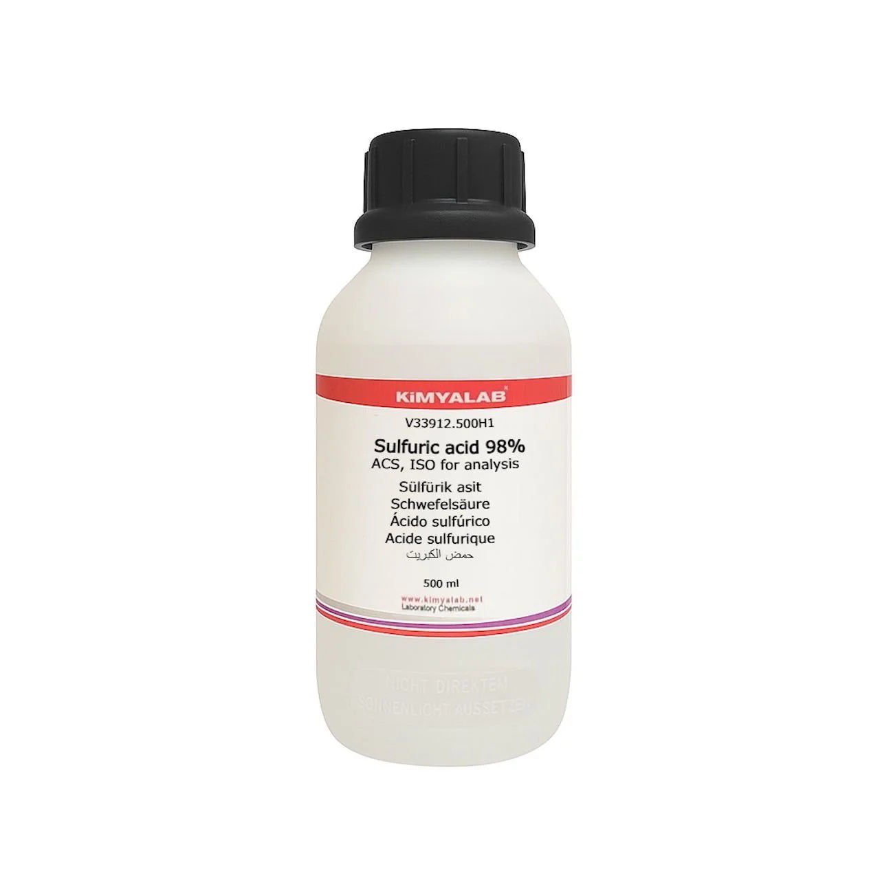 Kimyalab Sülfürik Asit %98 500ml - Sulfuric Acid H2SO4