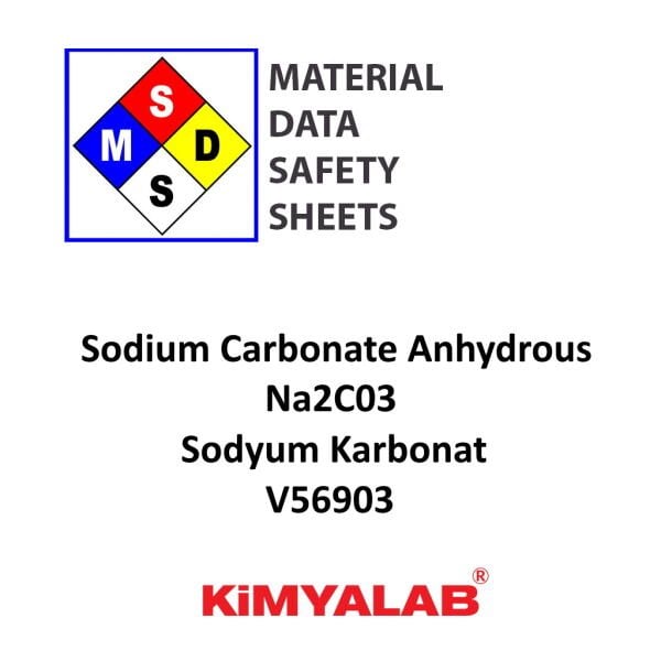 Kimyalab Sodyum Karbonat MSDS Belgesi - Sodium Carbonate Anhydrous