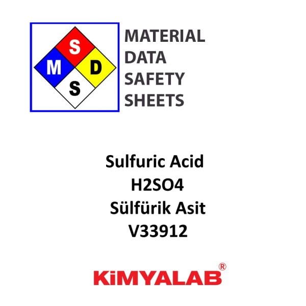 Kimyalab Sülfürik Asit MSDS Belgesi - Sulfuric Acid