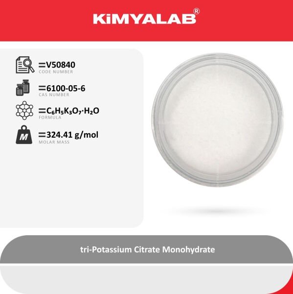 Kimyalab Potasyum Sitrat 500g - tri-Potassium Citrate Monohydrate