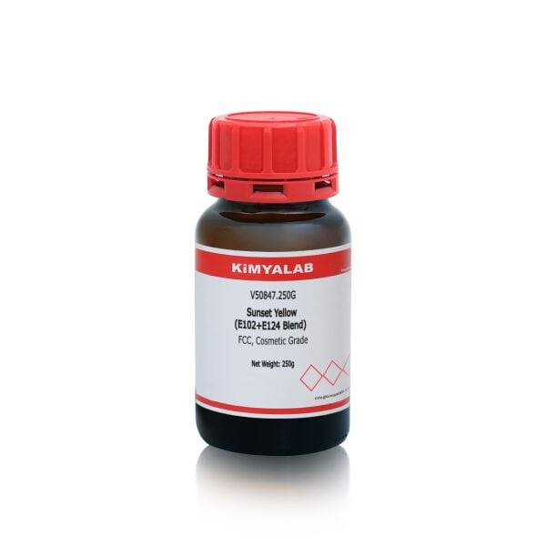 Kimyalab Turuncu Toz Gıda Boyası E102+E124 250gr - Sunset Yellow Dye Powder - Toz Renklendirici