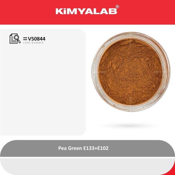 Kimyalab Yeşil Toz Gıda Boyası E133+E102 500gr - Pea Green Dye Powder - Toz Renklendirici