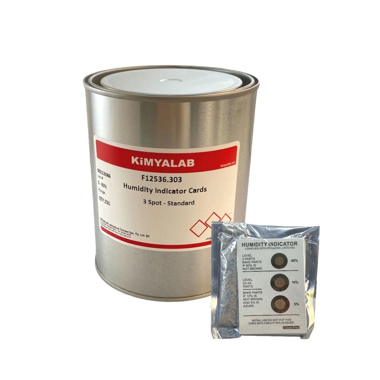 Nem İndikatör Kartı - 3 Noktalı Gösterge Kartları 250adet/Kutu - Standart