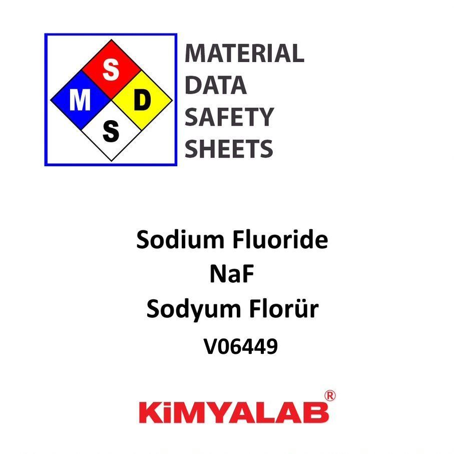 Kimyalab Sodyum Florür MSDS - Sodium Fluoride