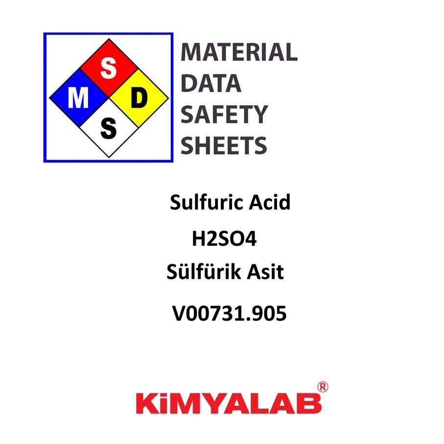 Sülfürik Asit %97 5Litre - Sulfuric Acid Teknik Kalite H2SO4