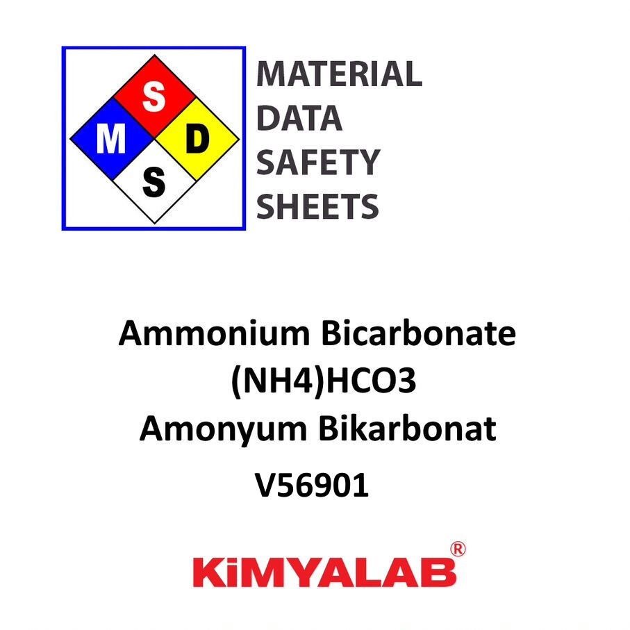 Kimyalab Amonyum Bikarbonat MSDS Hidrojen Karbonat - Ammonium Bicarbonate