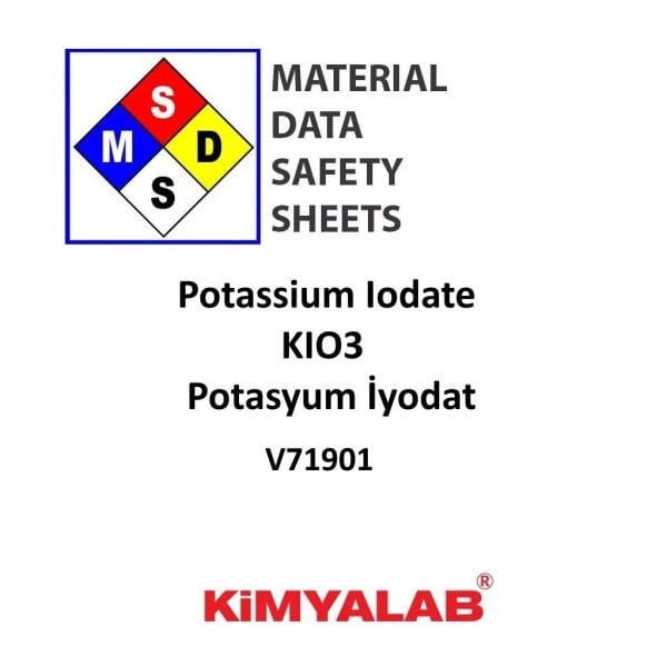 Kimyalab Potasyum İyodat MSDS Belgesi - Potassium Iodate