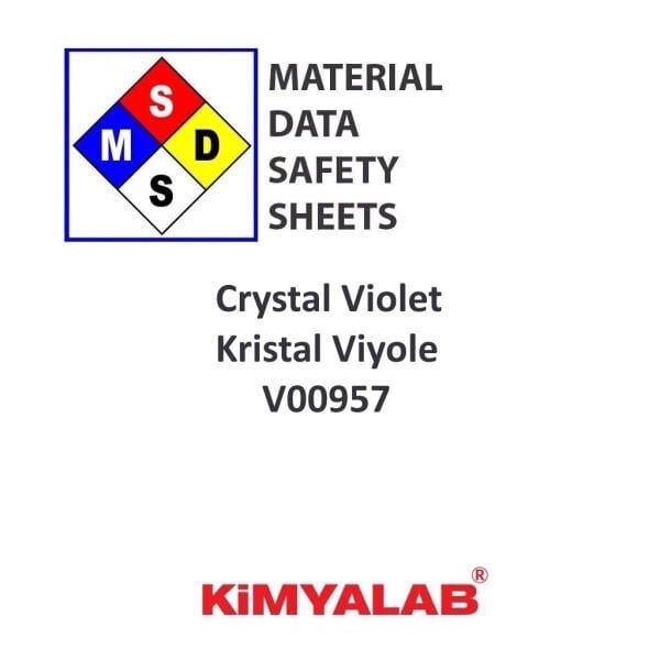 Kristal Viyole - Violet Çözeltisi MSDS Belgesi - Crystal Violet