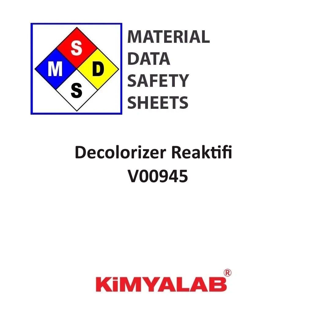 Decolorizer Reaktifi MSDS Belgesi - Gram Boyamada Kullanılır