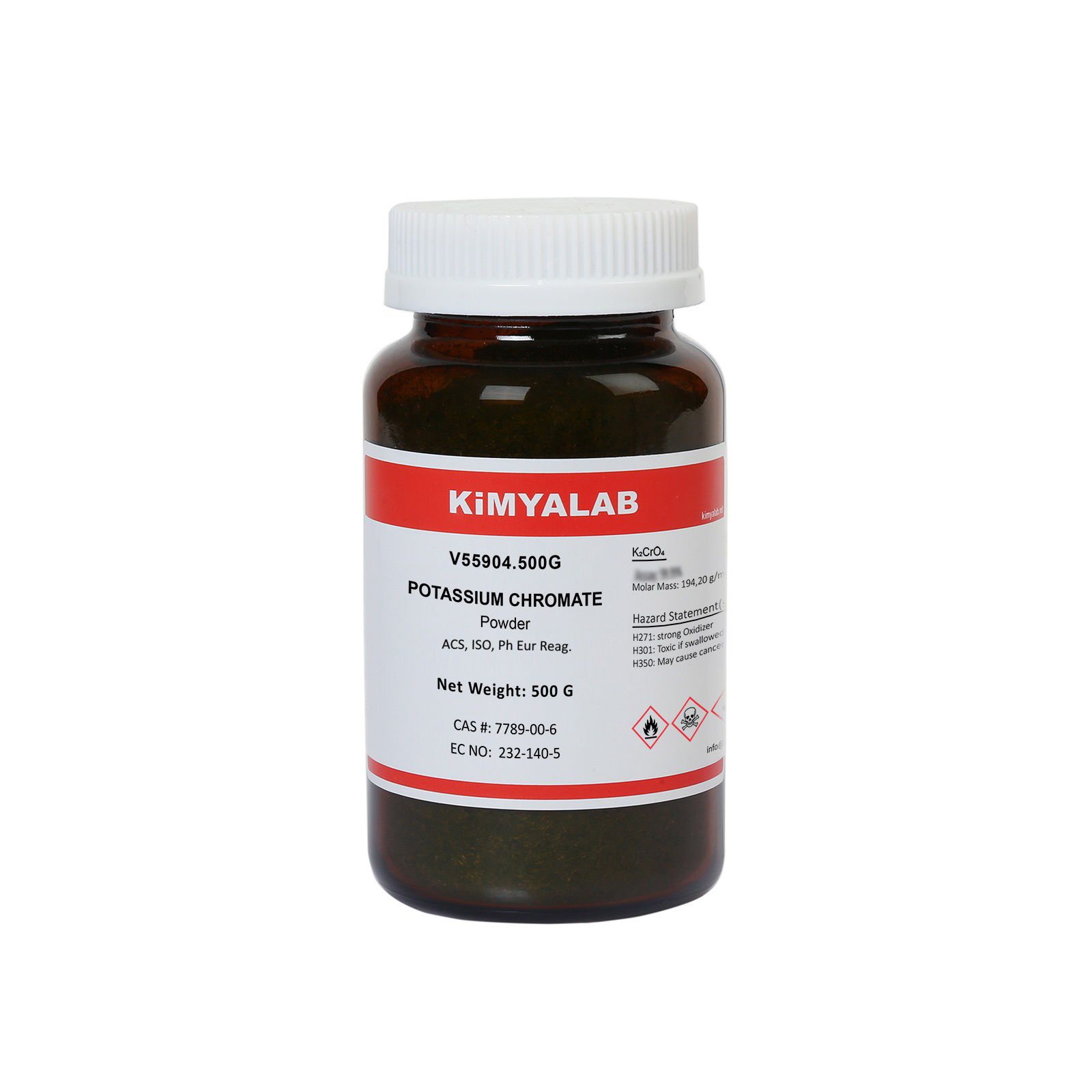 Kimyalab Potasyum Kromat 500 g - Potassium Chromate Powder