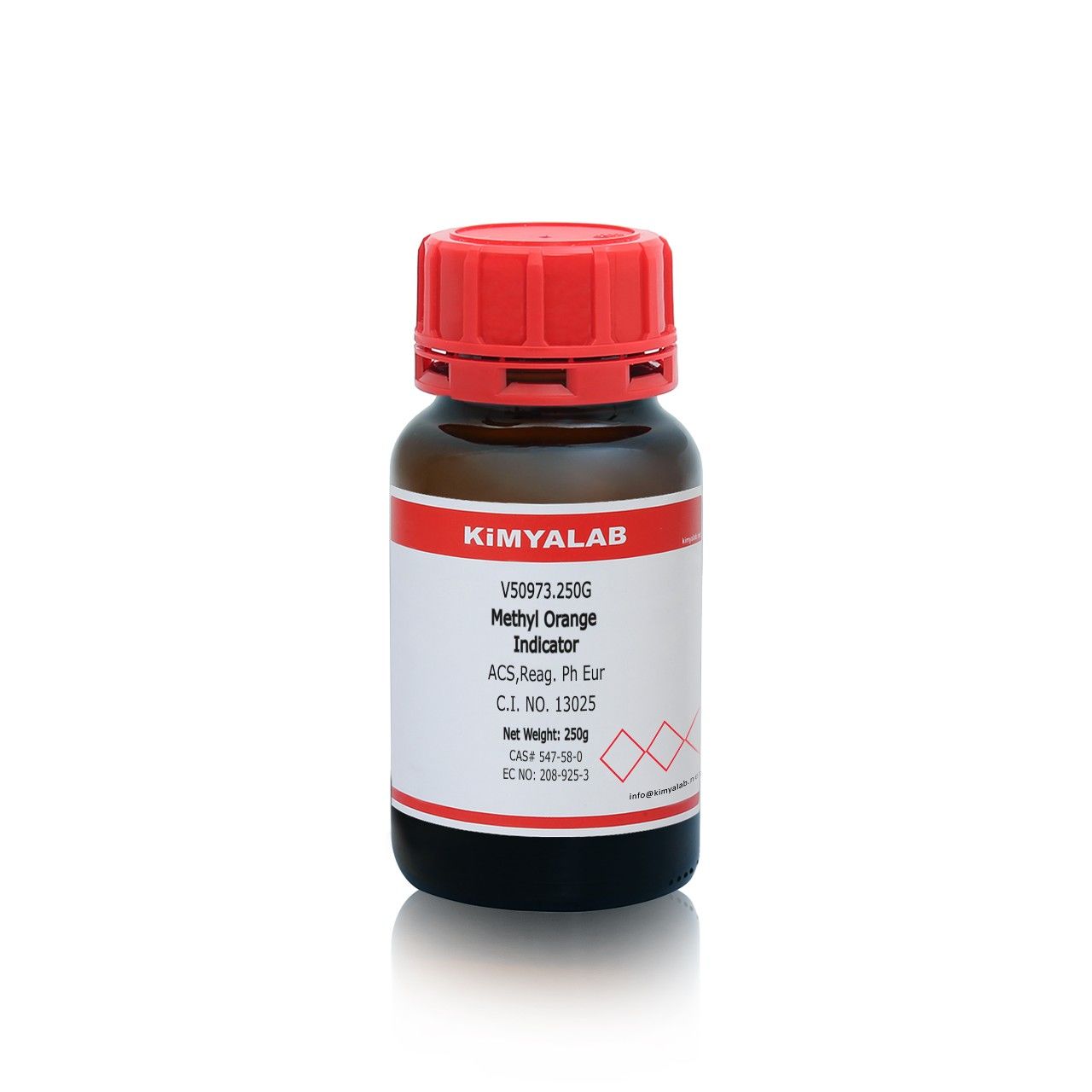 Kimyalab Metil Oranj İndikatör 250g - Methyl Orange Indicator - Analytic Grade