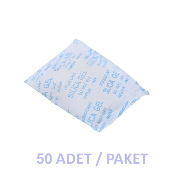 Silikajel Nem Alıcı 50g - Poşetli Küf Önleyici 50 adet/paket