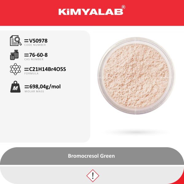 Kimyalab Brom Krezol Yeşili 100g - Bromocresol Green Indicator