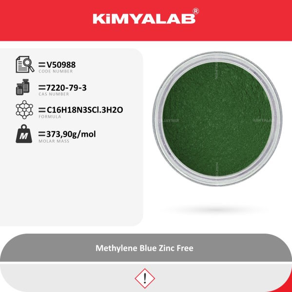 Kimyalab Metilen Mavisi Toz 25g - Methylene Blue Zinc Free