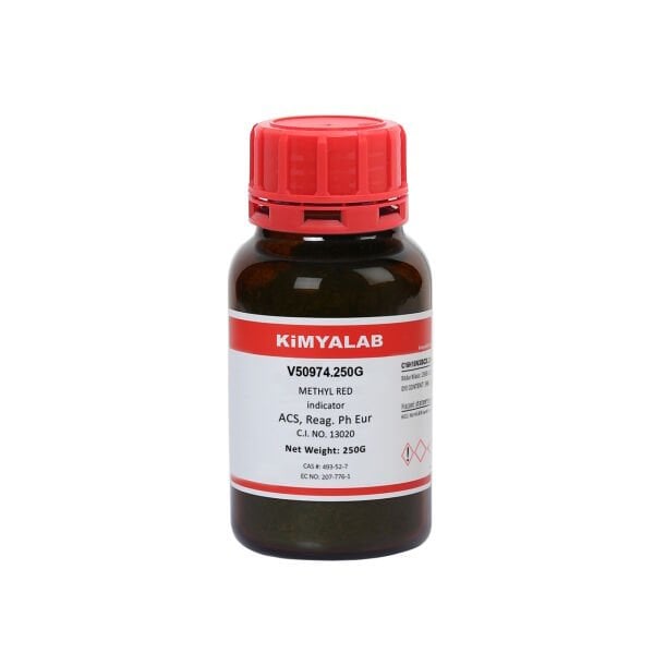 Kimyalab Metil Kırmızısı Toz 250g - Methyl Red Indicator - Analytic Grade