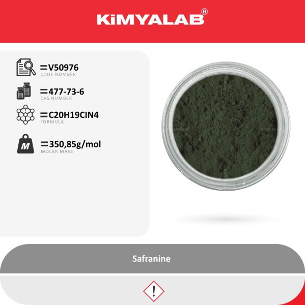 Kimyalab Safranin 100g Toz - Safranine For Microscopy
