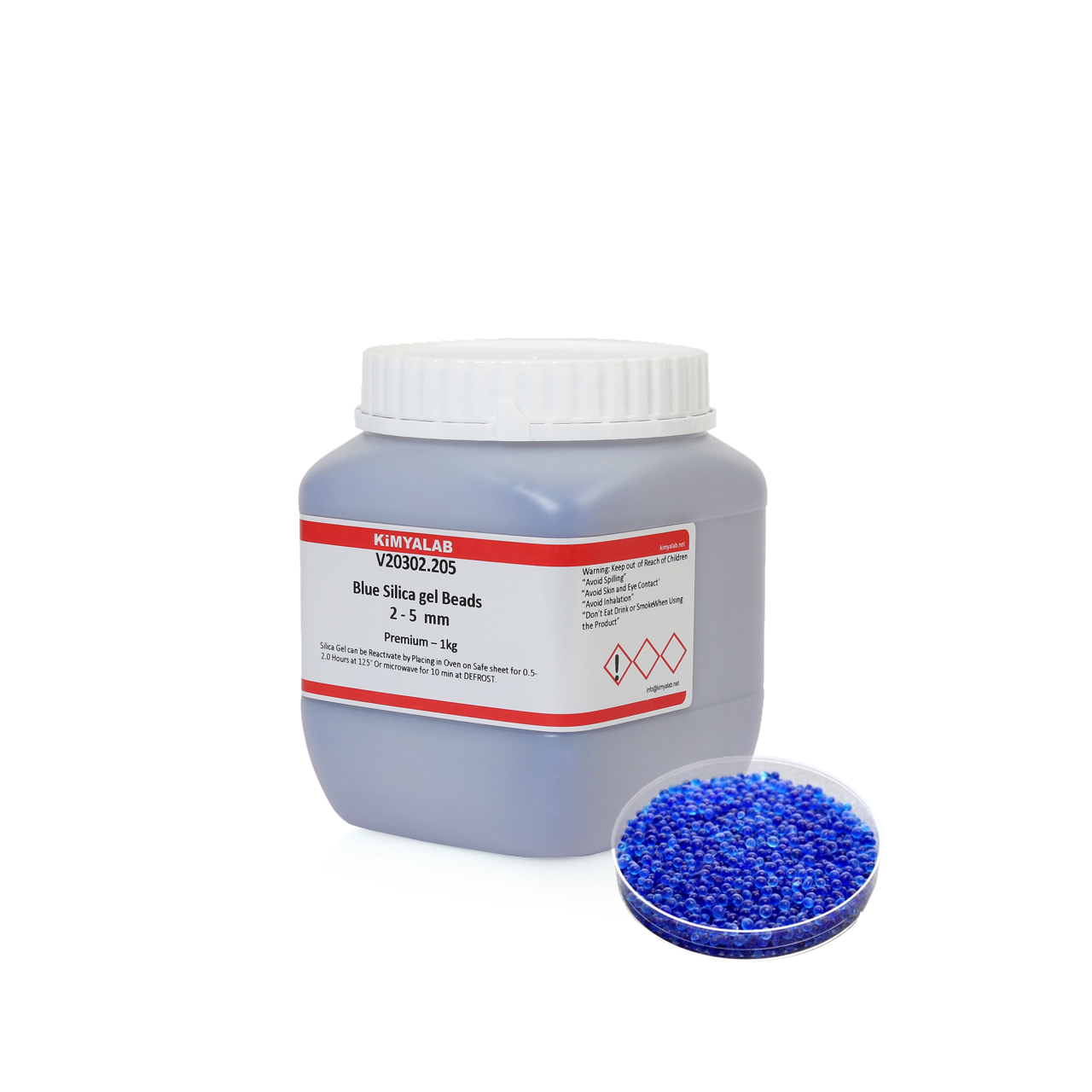 Silikajel Mavi Nem Alıcı 1 Kg - Küf Önleyici İndikatörlü