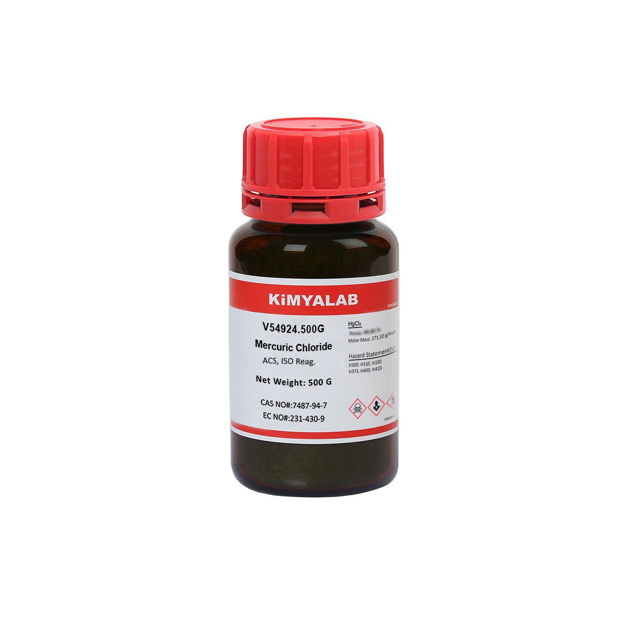 Kimyalab Civa(II) Klorür 500g - Mercuric Chloride - Mercury(II) Chloride