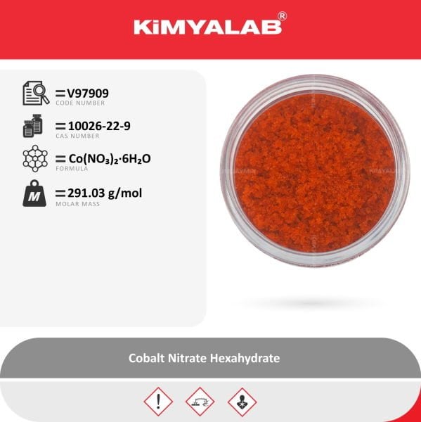 Kimyalab Kobalt Nitrat - Cobalt Nitrate Hexahydrate - 5 Kg-HDPE Varil