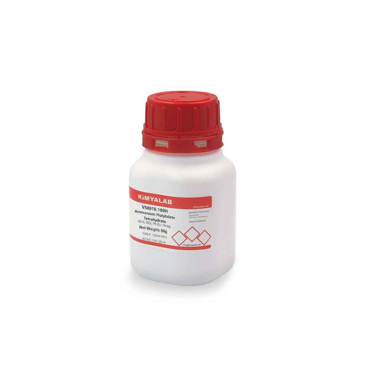 Kimyalab Amonyum Heptamolibdat 100g - Ammonium Molybdate Tetrahydrate