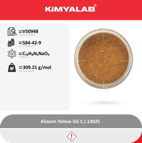 Kimyalab Alizarin Sarısı 25g - Alizarin Yellow GG - For Microscopy