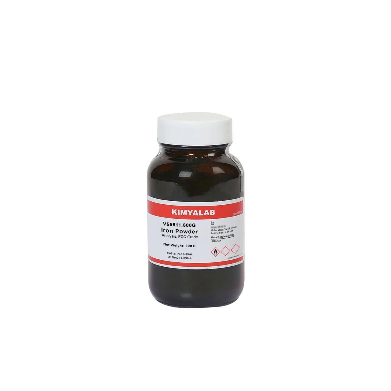 Kimyalab Demir Tozu 500g - Iron Powder 44 Microns - Food Grade