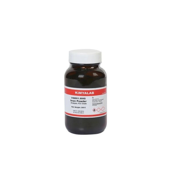 Kimyalab Demir Tozu 500g - Iron Powder 44 Microns - Food Grade