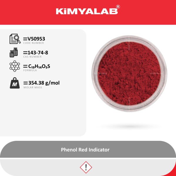 Kimyalab Fenol Kırmızısı İndikatör 10g - Phenol Red