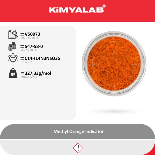 Kimyalab Metil Oranj İndikatör 25g - Methyl Orange Indicator - Analytic Grade