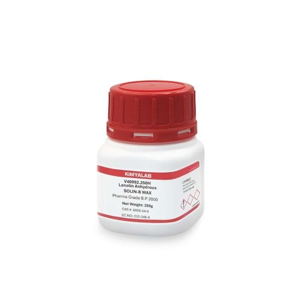 Kimyalab Lanolin 250g - Farma Kalite - Lanolin Anhydrous B.P. 2000 - SOLIN-B