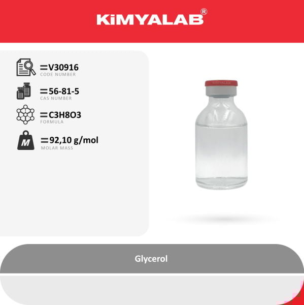 Kimyalab Gliserin 2,5 L - Bitkisel Gliserin Farma Kalite - Glycerol %99,9 Vegetable Based