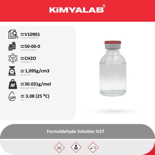 Kimyalab Formaldehit Çözeltisi %37 - Formaldehyde 2,5 Litre