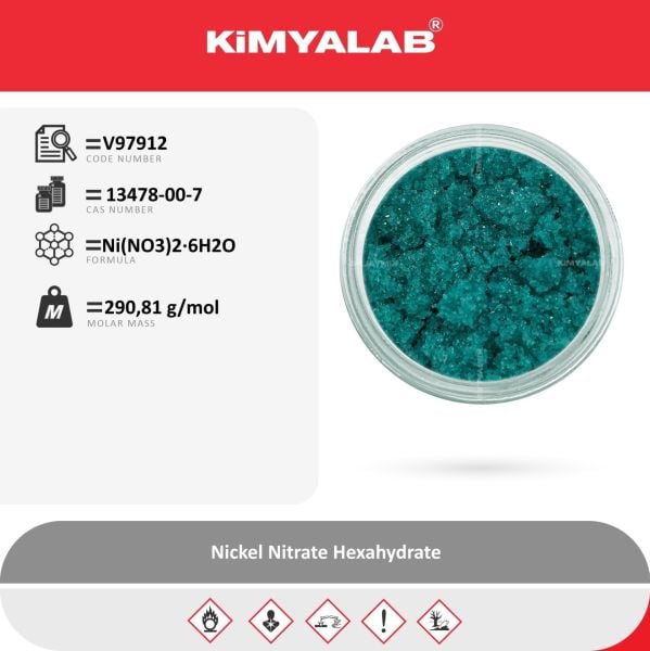 Kimyalab Nikel Nitrat 100g - Nickel Nitrate Hexahydrate