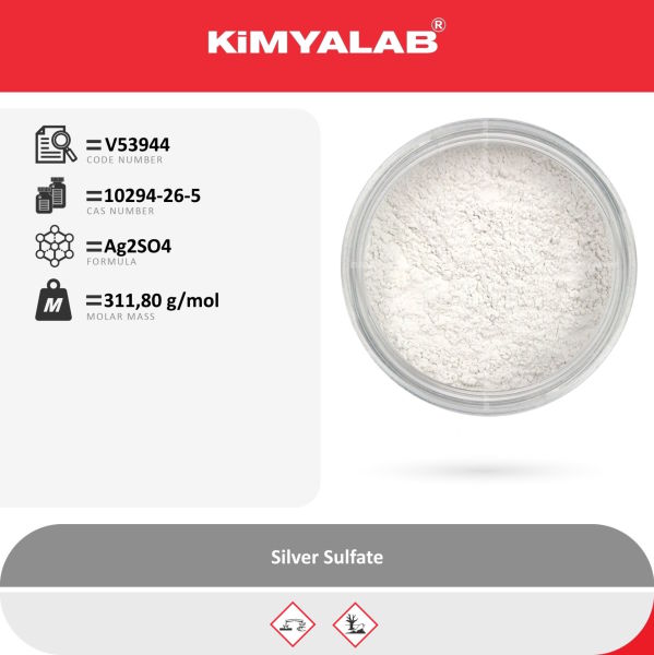 Kimyalab Gümüş Sülfat 1Kg - Silver Sulfate - Ag2SO4