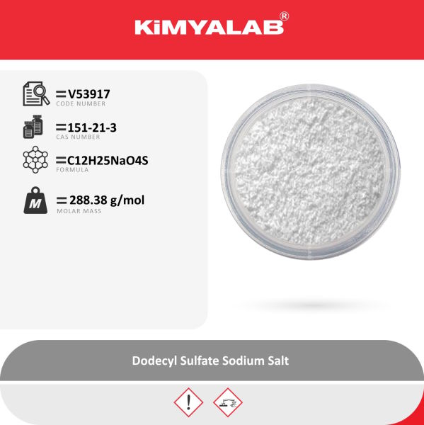 Kimyalab Sodyum Dodesil Sülfat 500g - SLS Toz - Dodecyl Sulfate Sodium Salt