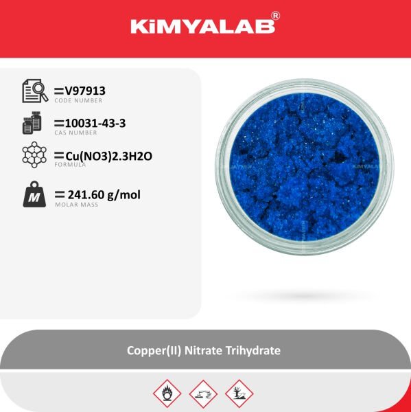 Kimyalab Bakır II Nitrat Trihidrat - Copper II Nitrate Trihydrate - 5 Kg-HDPE Varil