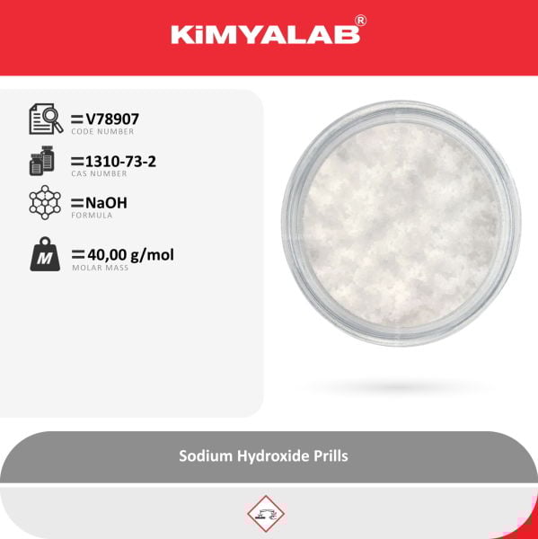 Kimyalab Sodyum Hidroksit Boncuk 1Kg Kostik - Sodium Hydroxide
