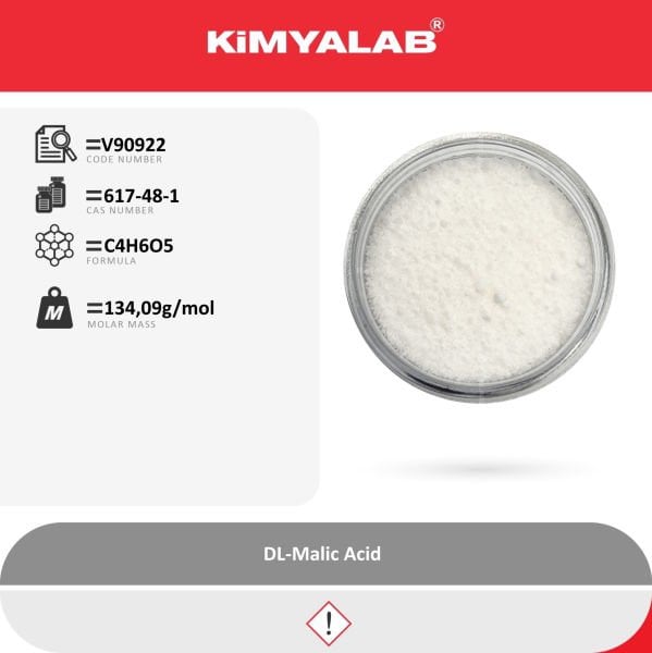 Kimyalab DL-Malik Asit - Malic acid E296 Extra Pure